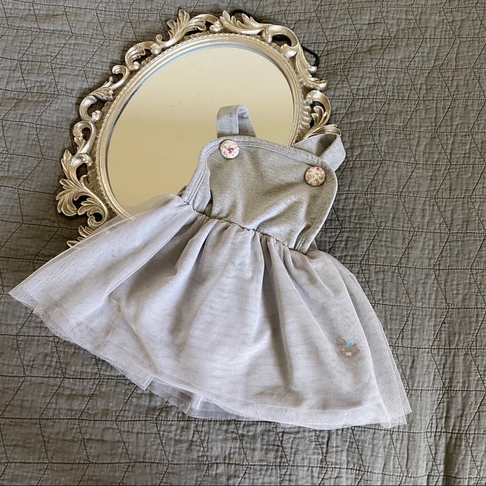 Baby girl overall dress vintage style